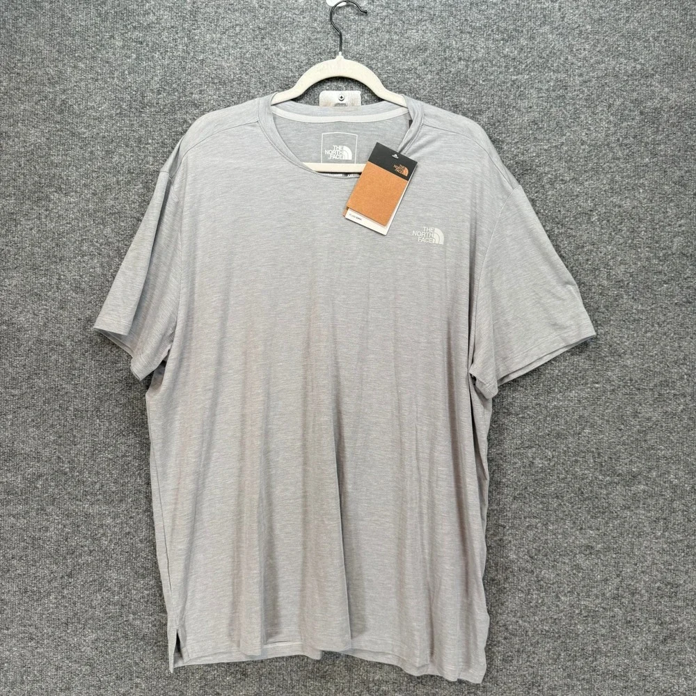 The North Face Wander Shirt Mens XXL Gray Flash Dry Performance Hiking Tee